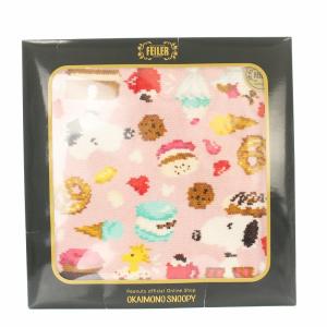 おかいものスヌーピー限定 ラブスイーツ ハンカチ ハンドタオル ピンク マルチカラー /KU