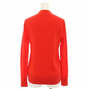 TORY BURCH ニットカーディガン Vネック 長袖 ロゴボタン XS 赤 レッド 64676 /YT