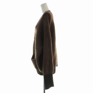 MACHATT シャギーモヘアニットカーディガン ニット F 茶 ブラウン /EE