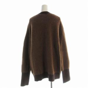 MACHATT シャギーモヘアニットカーディガン ニット F 茶 ブラウン /EE