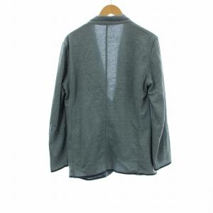 ESTNATION テーラードジャケット ブレザー シングル リネン L 青 ブルー 01-200-04-040116 /OR