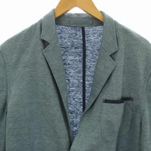 ESTNATION テーラードジャケット ブレザー シングル リネン L 青 ブルー 01-200-04-040116 /OR