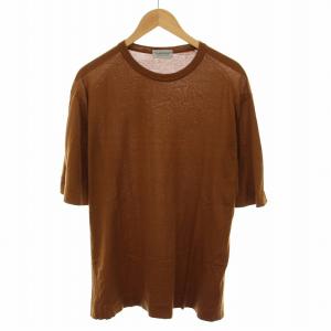カットソー ニット 半袖 XL ブラウン 45550 /RE