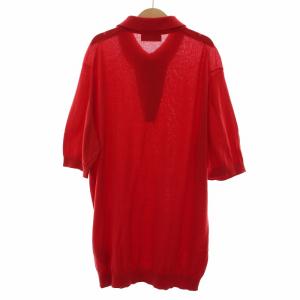 JOHN SMEDLEY ポロシャツ ニット 半袖 L 赤 45550 /RE