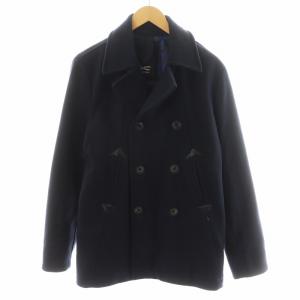 ピーコート Pコート ミドル丈 ウール アウター S 紺 ネイビー 27170-1-20006 /AN30