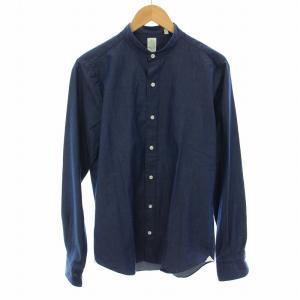 シャンブレーシャツ 長袖 15.5/39 ネイビー /RE