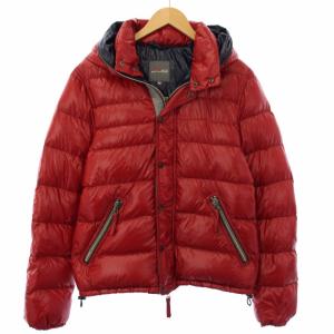 ダウンジャケット アウター ジップアップ 48 赤 /TK