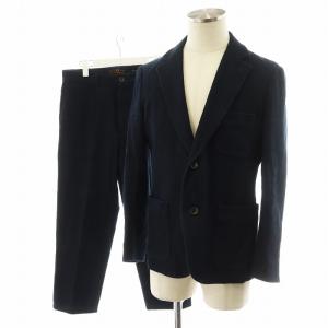 F.S.C. スーツ セットアップ テーラードジャケット パンツ スラックス コットン 1 紺 ネイビー