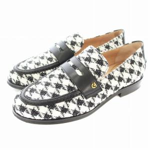 ラックス ピンチ ペニー ローファー 総柄 8B 25cm メタリック ハウンドトゥース W28660