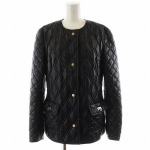 ガンチーニ 中綿ジャケット キルティング 40 ブラック
