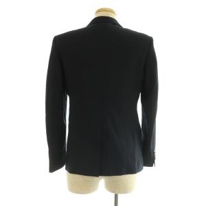 nano universe シングルスーツ セットアップ上下 テーラードジャケット 2B 背抜き スラックス パンツ 44 ネイビー