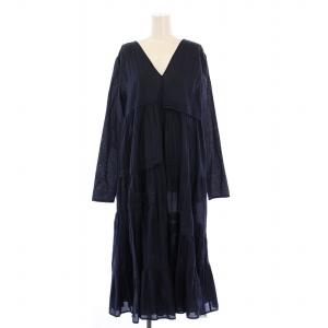 ACAPULCO DRESS アカプルコドレス フレアワンピース ギャザー ミモレ ロング 長袖 Vネック