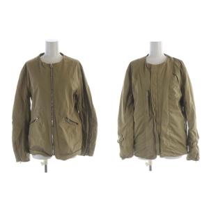 ジップアップジャケット リバーシブル アウター 2WAY 38 ベージュ /RO