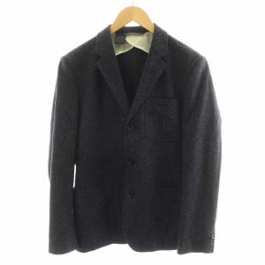 N.HOOLYWOOD スーツ セットアップ テーラードジャケット シングル パンツ スラックス 絹 シルク混 36 黒 ブラック