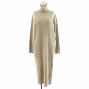 20AW good vib ワンピース ロング丈 長袖 タートルネック ウール ベージュ 20040500701030