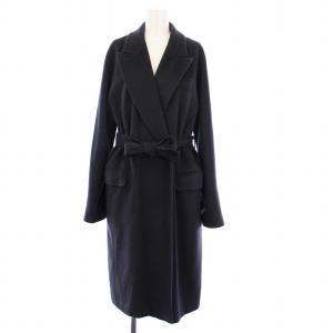 ガウンコート カシミヤ混 アンゴラ混 J44 チャコールグレー