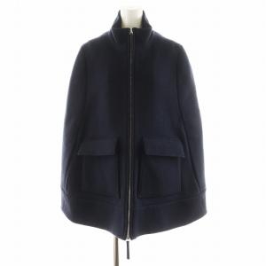 ポンチョ ウール アウター 40 紺 ネイビー MNMAS06A00TW676 /AN36