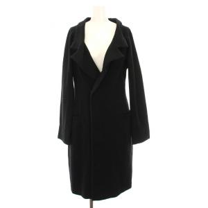 ヨウジヤマモト チェスターコート ロング アウター ウール 2 黒 YL-T45-862 /YM