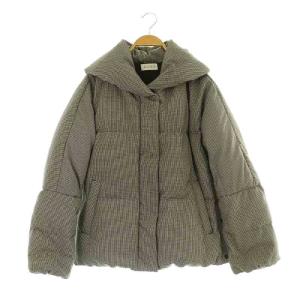 ダウンジャケット 千鳥格子柄 M ブラック /MY OS