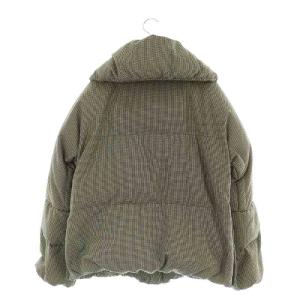 PLST ダウンジャケット 千鳥格子柄 M ブラック /MY OS