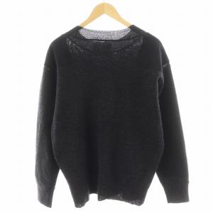 MHL. 24AW DRY MERINO WOOL CREW KNIT ニット セーター 長袖 ウール L 黒 ブラック
