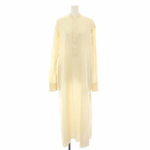 シルクストライプロングワンピース SILK STRIPE LONG ONE-PIECE シャツワンピース