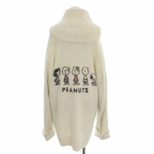 スヌーピー SNOOPY ルームウェア カーディガン L 白 PUNT195190 /RE