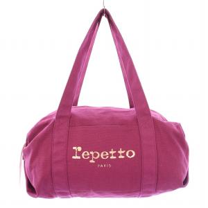 ボストンバッグ トートバッグ ハンドバッグ キャンバス ロゴ プリント 紫 パープル /BB