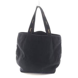 YVES SAINT LAURENT トートバッグ ハンドバッグ カサンドラ刺繍 ノベルティ ブラック /NQ