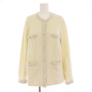 22AW ツイード ニット ジャケット 3 アイボリー 200-5 KR WX NA 0350 /YM