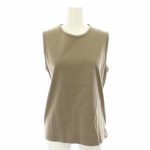 ebure セットアップ 上下 ノースリーブカットソー ブラウス 38 サイドスリットスカート ロング フレア 36