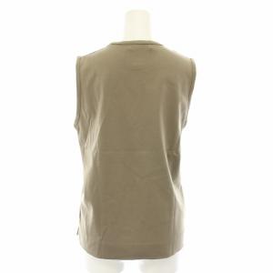 ebure セットアップ 上下 ノースリーブカットソー ブラウス 38 サイドスリットスカート ロング フレア 36