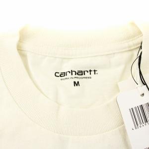 Carhartt L/S Systems T-Shirt Tシャツ カットソー 長袖 クルーネック ロゴプリント M アイボリー