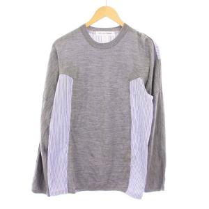 fully fashioned knit gauge 14 shirt fabric docking ドッキングニット