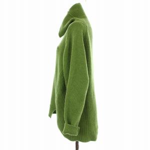 LACOSTE ウールブレンドタートルネックセーター ニット 長袖 36 緑 グリーン AF280EL /OR