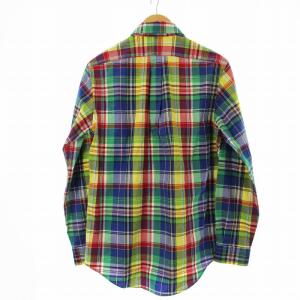 POLO RALPH LAUREN CLASSIC FIT スモールポニー ボタンダウンシャツ 長袖 チェック柄 S マルチカラー /OR