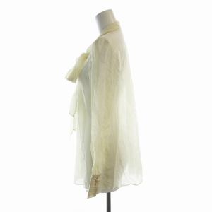 allureville オーガンザボウブラウス シアー 長袖 ボウタイ 2 アイボリー 202510-13-030-04-020