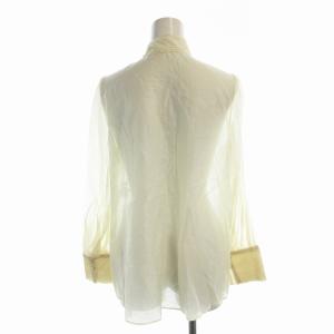 allureville オーガンザボウブラウス シアー 長袖 ボウタイ 2 アイボリー 202510-13-030-04-020