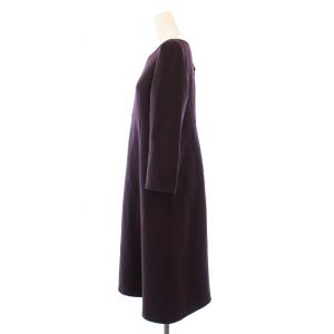 FOXEY CHARLOTTE ウールジョーゼットワンピース 40 パープル