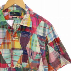 POLO RALPH LAUREN CLASSIC FIT カジュアルシャツ チェック スモールポニー 半袖 M マルチカラー 0200040548