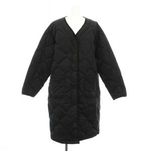 コットンピーチダウン キルティング ダウンコート F 黒 ND2442-1A503-B