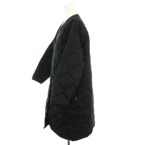 NANGA コットンピーチダウン キルティング ダウンコート F 黒 ND2442-1A503-B