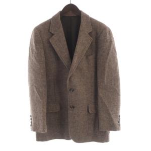 テーラードジャケット ツイード シングル 茶 ブラウン 615012-3 /RO