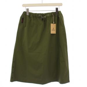 YAMAP別注 トレイルスカート フレアスカート ひざ丈 M 緑 GLSK-22S2245 /BM