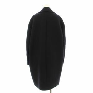 MUSE de Deuxieme Classe メルトンダブルクロス コート チェスターコート ロング ウール 紺 ネイビー 17020500403030