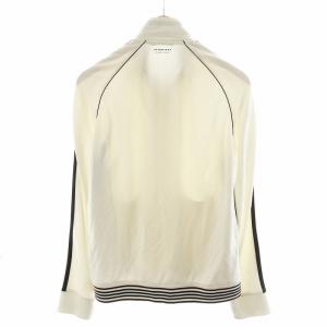 BURBERRY BLACK LABEL ジャケット ロゴ刺繍 切替 ジップアップ 2 白 ホワイト BMV26-410-02 /AN18