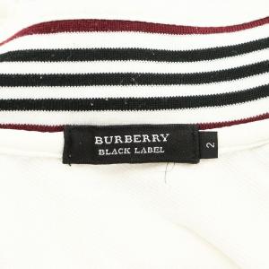 BURBERRY BLACK LABEL ジャケット ロゴ刺繍 切替 ジップアップ 2 白 ホワイト BMV26-410-02 /AN18