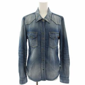 ウエスタンシャツ DENIT デニムシャツ シャンブレーシャツ 長袖 M インディゴ 57141129