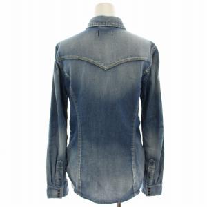 YANUK ウエスタンシャツ DENIT デニムシャツ シャンブレーシャツ 長袖 M インディゴ 57141129