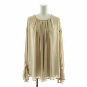 シャツ ブラウス プルオーバー ギャザー 長袖 F ベージュ WGZ1002304A0007 /NQ